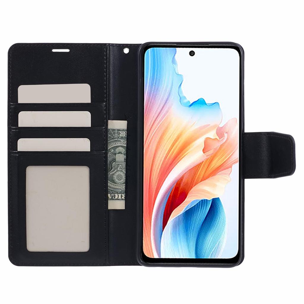 HANMAN Mill Series Phone Cover for Oppo A79 5G/A2 5G Case PU Leather Wallet Phone Stand Shell