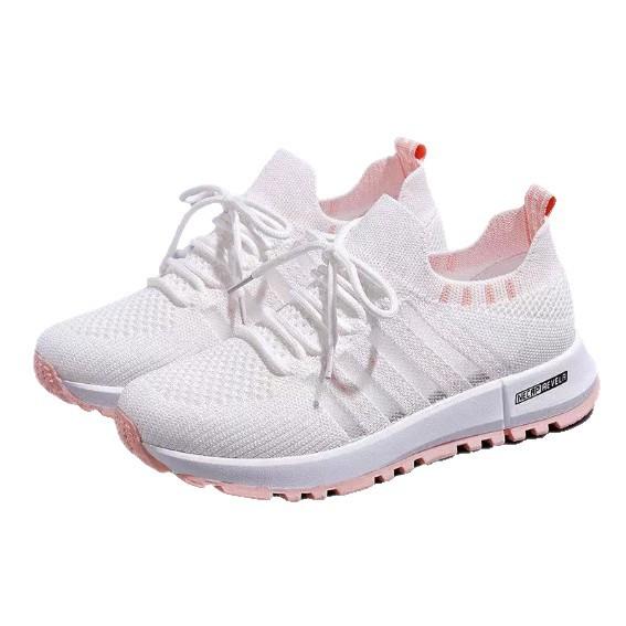 Summer women's shoes little white shoes women's light and breathable casual women's shoes casual versatile sports fly-woven mesh