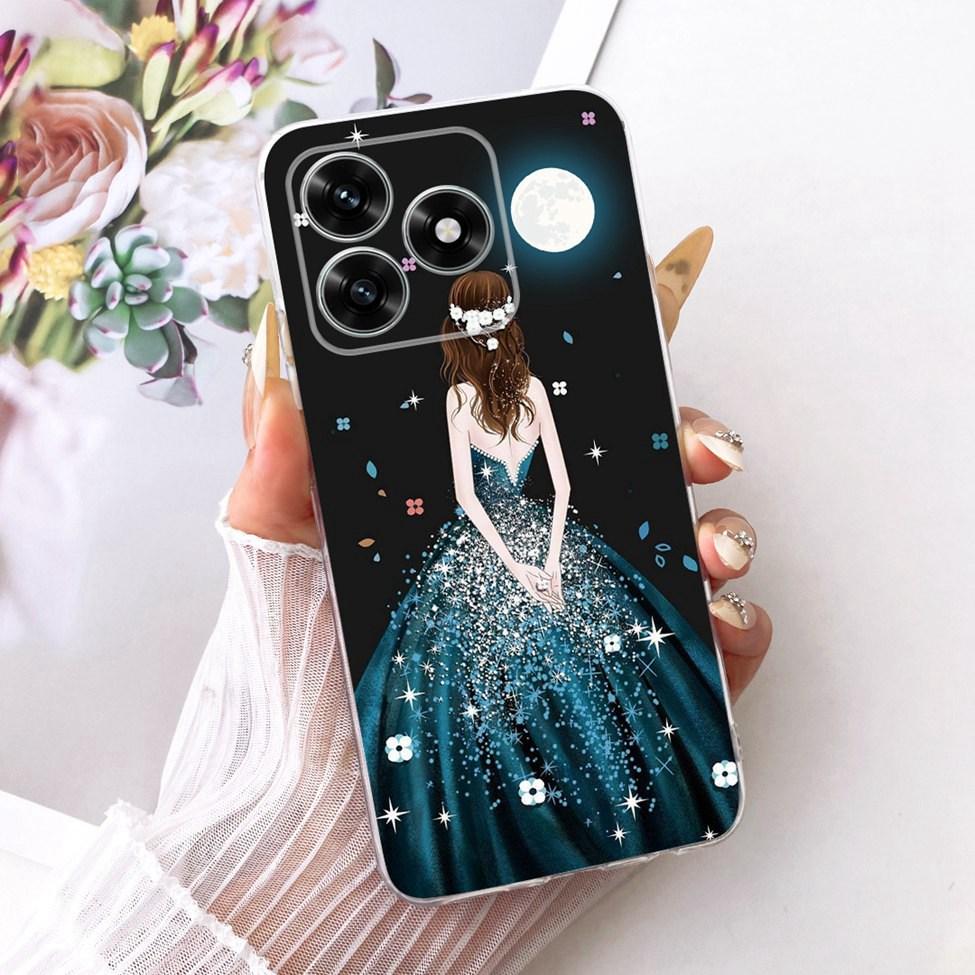Etui na Honor X5C Plus Pokrowiec Przezroczysty Luksusowy Uroczy Kot Moda Motyl Fajny Malowany Obudowa Na Honor X5cPlus