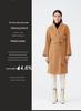 Red Wool Double-faced Long Coat with Belt - Winter Fashion Outerwear