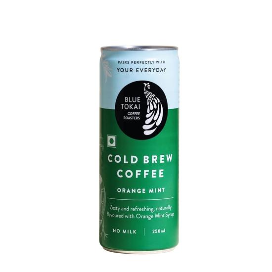 Blue Tokai Coffee Roasters Orange Mint Brew Can 250ml | Ready to Drink Coffee | Fruity and Punchy Coffee  | Specialty Coffee | Pack of 1 250ML