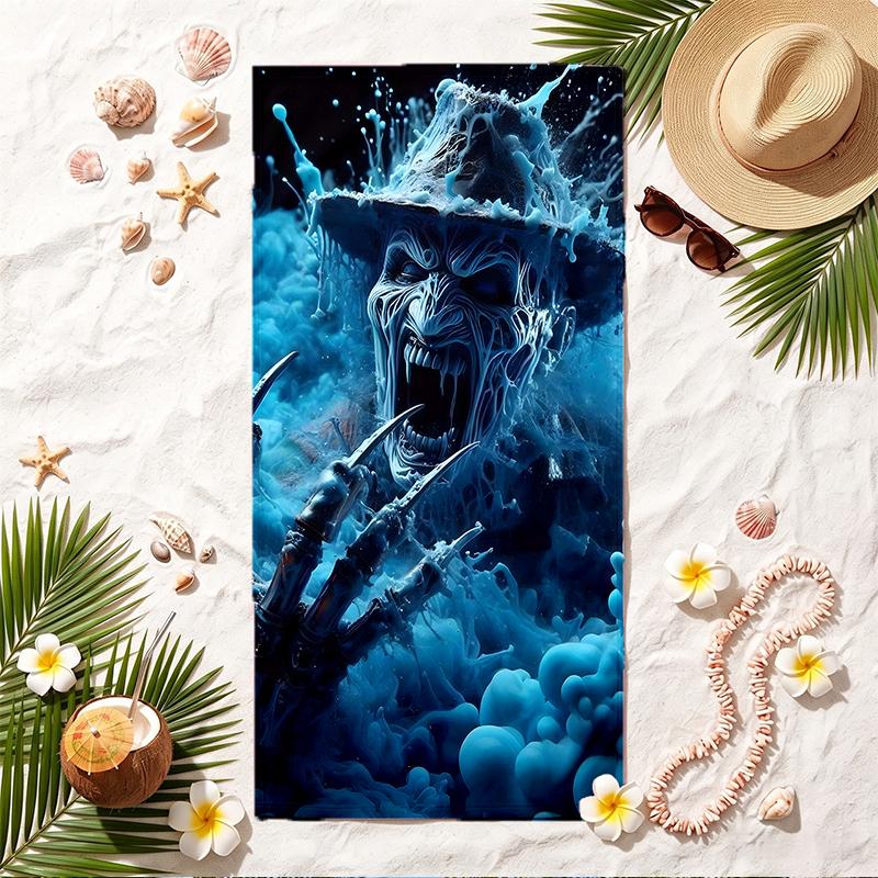 Freddy Krueger Soft Beach Towel Stylish Beach Pool Towel for Summer Seaside Vacation Travel