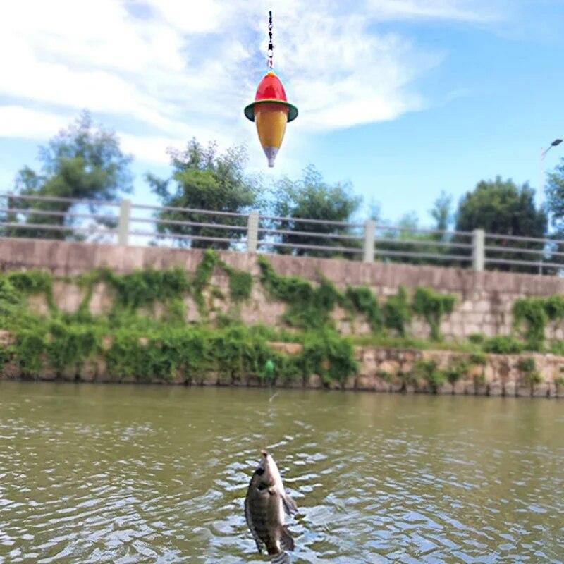 1Pcs Automatic Fishing Float Luminous Float Fish Bait for Sea Fishing Carp Fishing Tackle Accessories Plastic