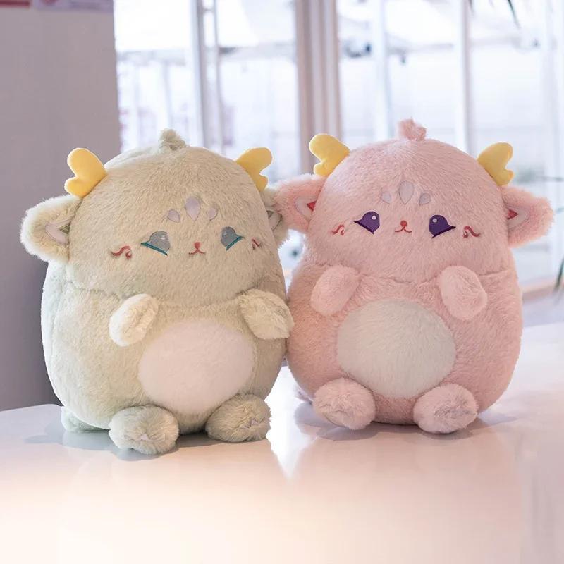 38cm Lovely Soft Stuffed Animals Cuddly Fat Dinosaur Angel With Flying Wings Dolls Plush Baby Dino Toys Baby Kids Appease Gift