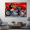 Motocyklisté, americká sexy dívka, plátno, malba, plakát a tisky, nástěnné umělecké obrázky do obývacího pokoje, domácí dekorace, cuadros