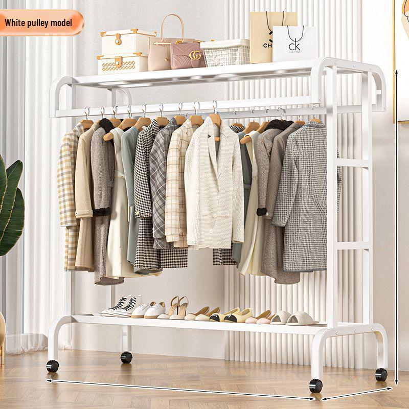 

Vertical Clothes Drying & Coat Rack for Balcony or Bedroom 150 cm - Upgraded Thickened Steel