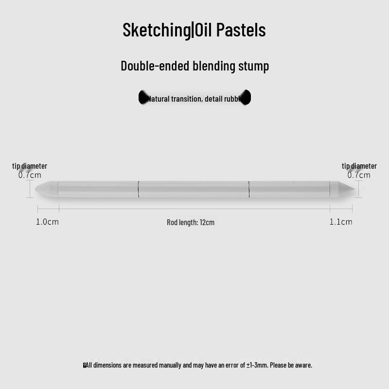 Sketching & Blending Tools Set: Blending Stumps, Sponge Ball, and Tortillon Paper