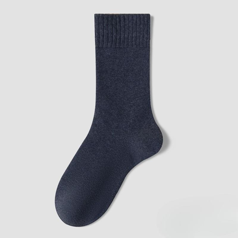 Antibacterial Socks - Men's Thick Woolen Circular-shaped Warm and Elastic Mid-calf Socks Without Bones