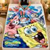 Flannel BlanketSpongeBob Football Warm Soft Throw Blanket for Indoor Sofa Bed Living Room Use