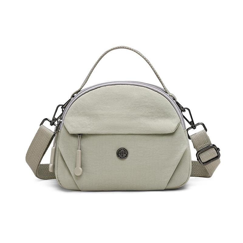 Women's Nylon Shoulder Bag Solid Color Portable Crossbody Bag