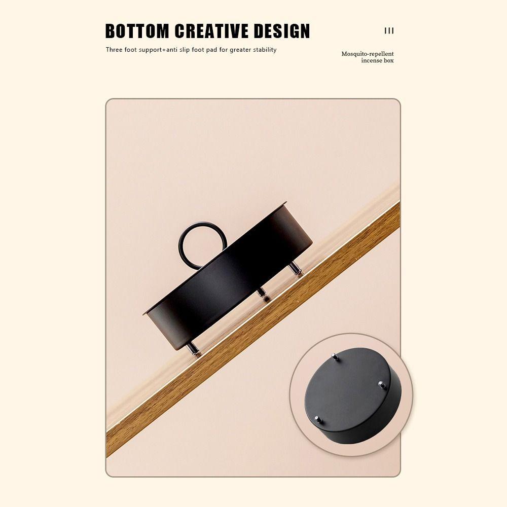 With Tray Mosquito Coil Holder Ornaments Mosquito Incense Rack  Home Indoor Bedroom Decor