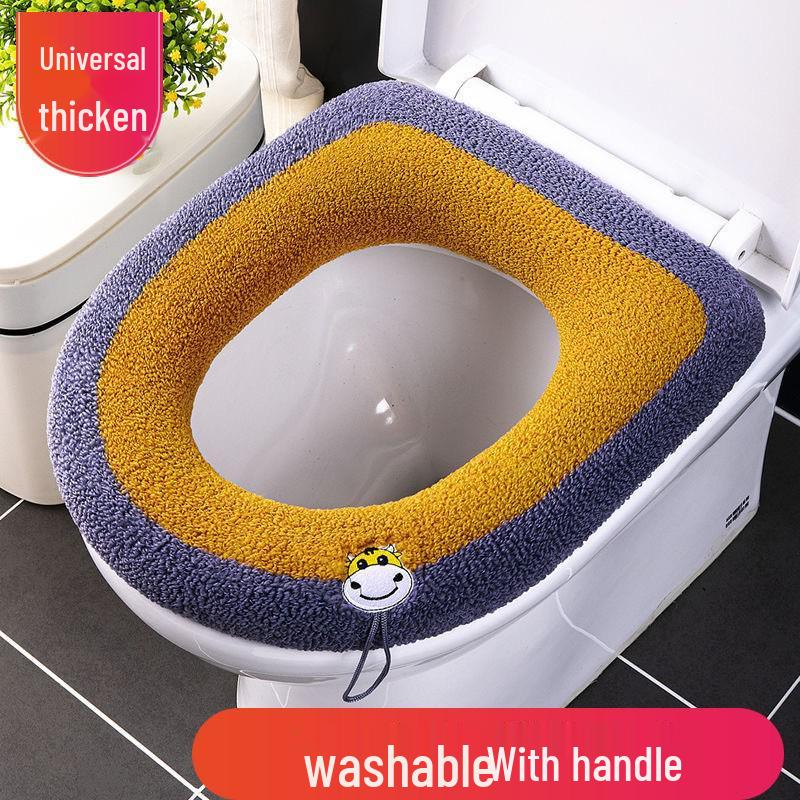 Universal Thickened Toilet Seat Cushion Cover for All Seasons