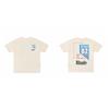 High Street Vintage T-Shirt Couples Loose Fit Crew Neck Short Sleeve Letter Print Casual Top