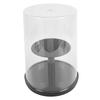 2 Tier Round Blind Box Display Case Rotatable Dust Proof Ample Space Stackable Blind Box Display Case
