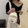 Small Pu Square Backpack For Women With Chain Strap And Street Style For Daily Use
