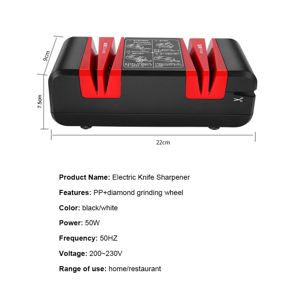 

Electric Knife Sharpener Kitchen Knife Fast Knife Sharpening Stone Home Automatic Sharpener Knife Sharpening Stone красный