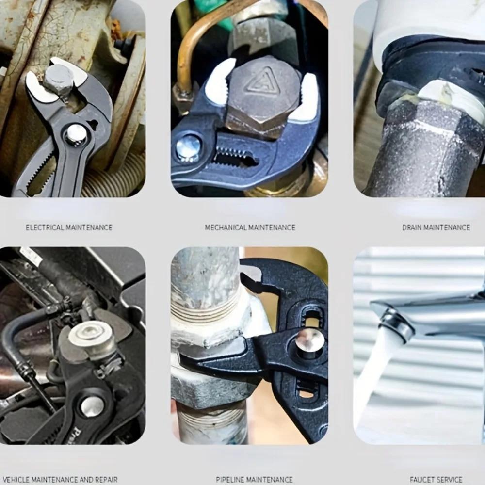 Kleště na vodní čerpadlo 7/10/12 palců Kleště na vodovodní potrubí Lisovací a vytahovací Ráčna Rychlé Multifunkční Kleště na vodní čerpadlo Nástroj pro domácí údržbu