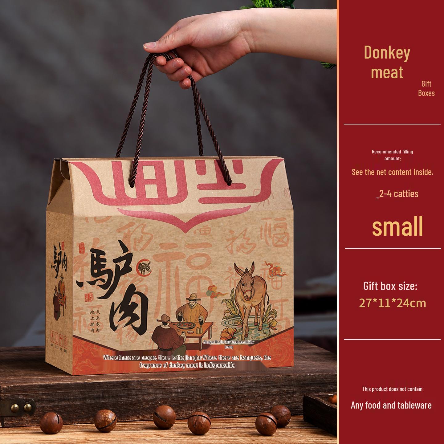 Premium Farmhouse Cured Meat Gift Box - Braised Flavor Sichuan Smoked Sausage Packaging