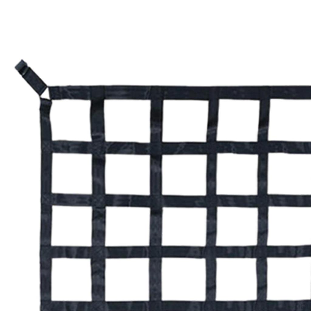 Cargo Net for Pickup Truck Bed Mesh Organizer 4 Hook Ropes Compatible Buckles Black