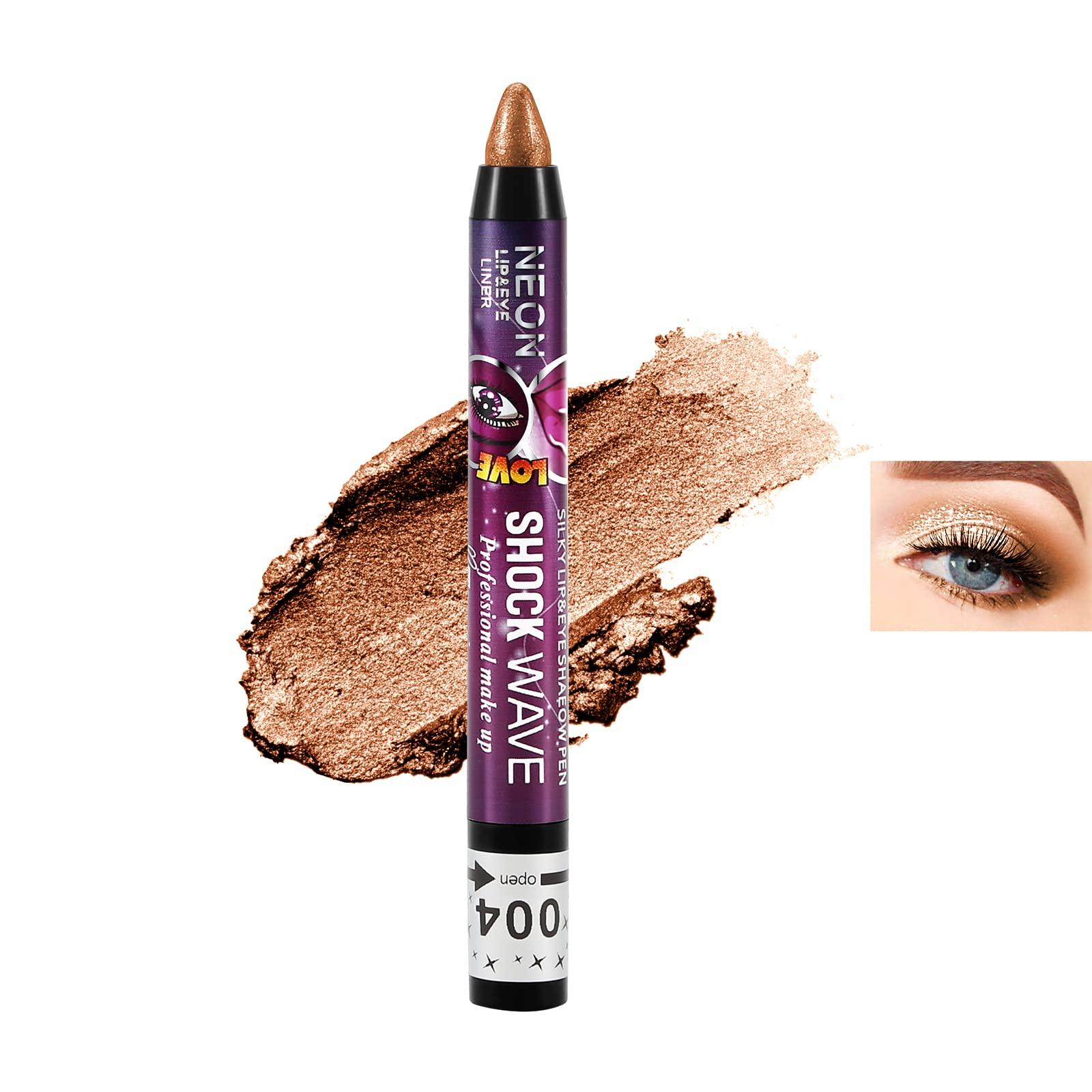 

Boobeen Eyeshadow Lip Color Cream Shimmer Smooth Eyeshadow Bright Eyeshadow Primer Eyeshadow Makeup Stick 2-in-1 & Crayon, Pencil, Base, Smudge-Proof