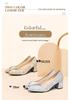 Damen Plateau-Loafer mit spitzer Zehenpartie und Paillettenstoff - Neuer Modestil 2025