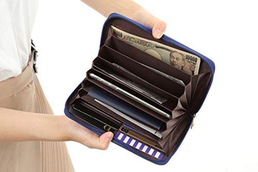 Passbook Passbook Card Skimming Magnetic Passport Passbook Deposit Water Ribbon Sky Blue [Jewel Beauty's Select] Case, Holder, Case, Prevention,