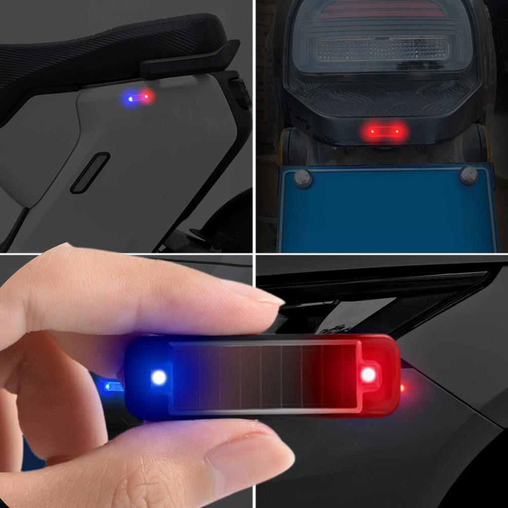 Car Solar Energy Warning Light LED Flashlight Indicator In-Night Caution Strobe Warning Light Running Lamp