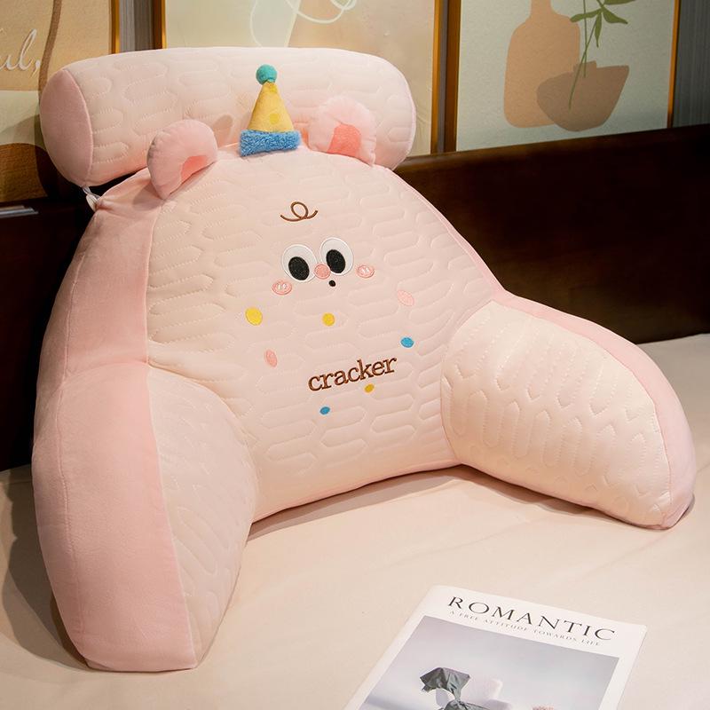 Ice Bean Latex Large Soft Backrest Pillow for Bed – Dormitory Reading & Lumbar Support