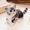 Lifelike Garfield Cats Plush Toys 4 Styles Simulation Stuffed Cute Soft Kitty Doll Pet Kitten Pillow Decoration Birthday Gift