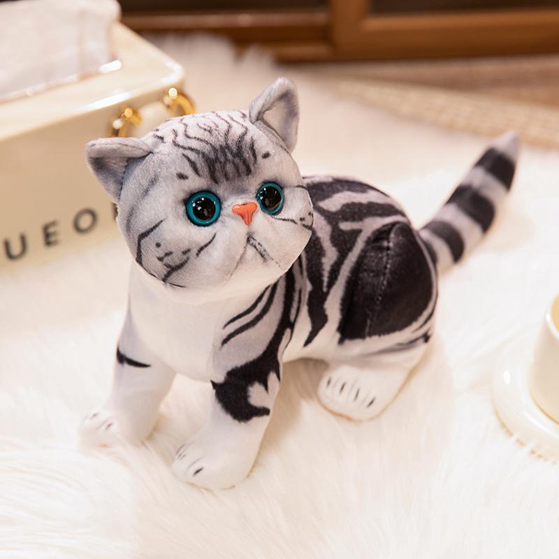 Lifelike Garfield Cats Plush Toys 4 Styles Simulation Stuffed Cute Soft Kitty Doll Pet Kitten Pillow Decoration Birthday Gift