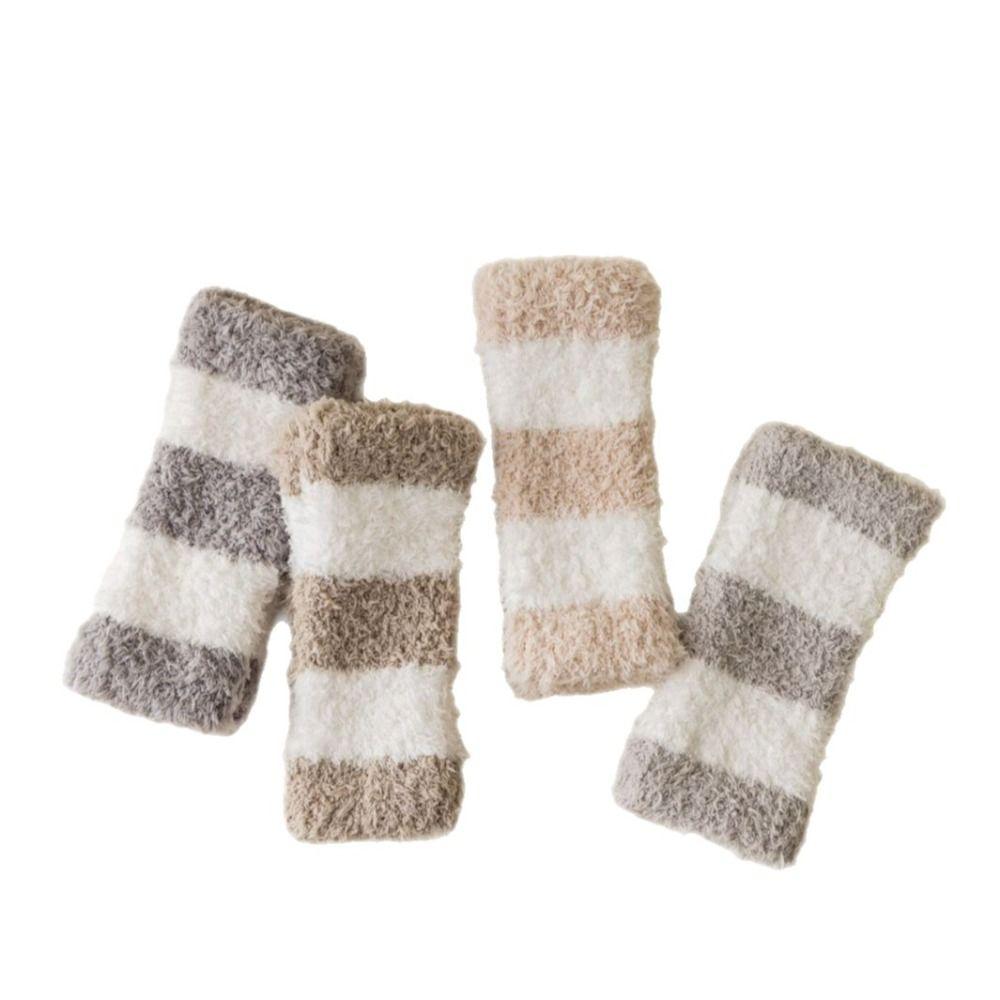 Simple Short Tube Sock Cover Thicken Warm Winter Foot warmer Coral Fleece Stockings  Girl
