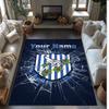 West Bromwich Albion FC Printed Crystal Velvet Rug Non‑Slip Crystal Velvet Carpet For Sofa Bedroom Indoor Home Decoration