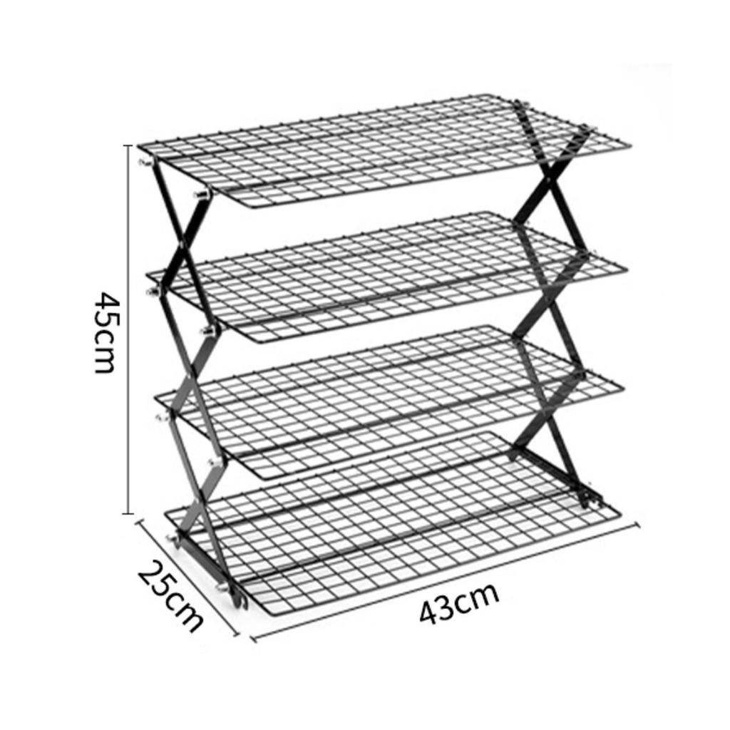 Adjustable Foldable Multi-layer Cooling Rack for Bread and Cake Baking