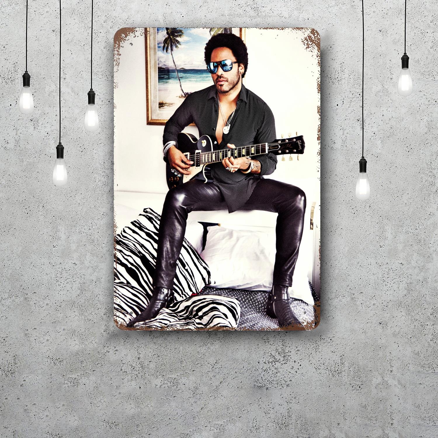 

lenny kravitz Decor Vintage Metal Signs Tin Signs Captain Poster Decor for Bar Pub Club Man Cave Wall Decoration 20x30cm（7.8x11.8inch）