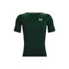 Retro Letter Print Rundhals Feuchtigkeitsableitendes Kurzarm-T-Shirt Herren Grün 1361518-301