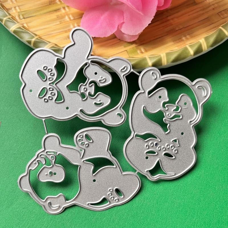 Panda Die Cut Decorative Embossing Paper Die Carbon Steel Cutting Dies For Card Making Scrapbooking Album Bookmarks