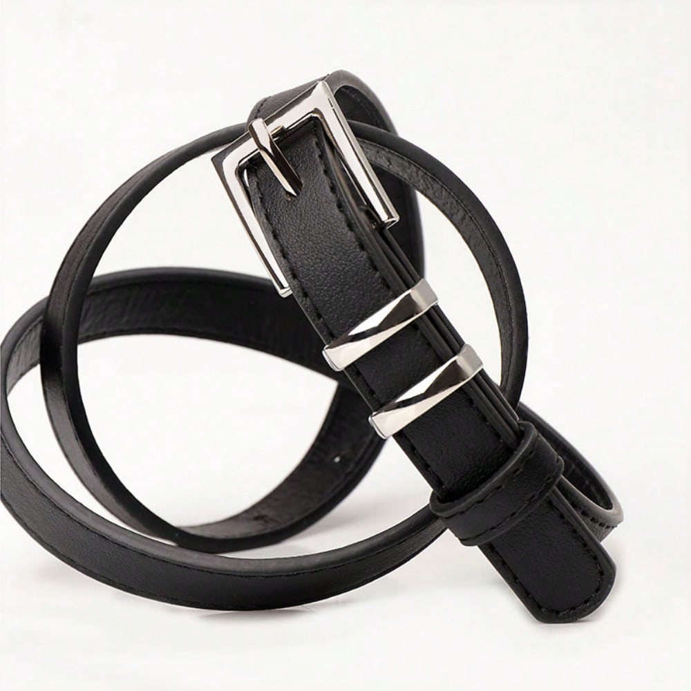 New Fashionable and Versatile Simple Pin Buckle Belt with Thin Jeans with Casual and High-end Women's Belt