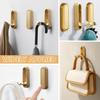 Folding Wall Hooks, 2 Pack Heavy Duty Space Saving Folding Coat Hooks - Zinc Alloy Wall Mounted Hooks for Hanging Coat Towels Clothes Hat Bags Keys