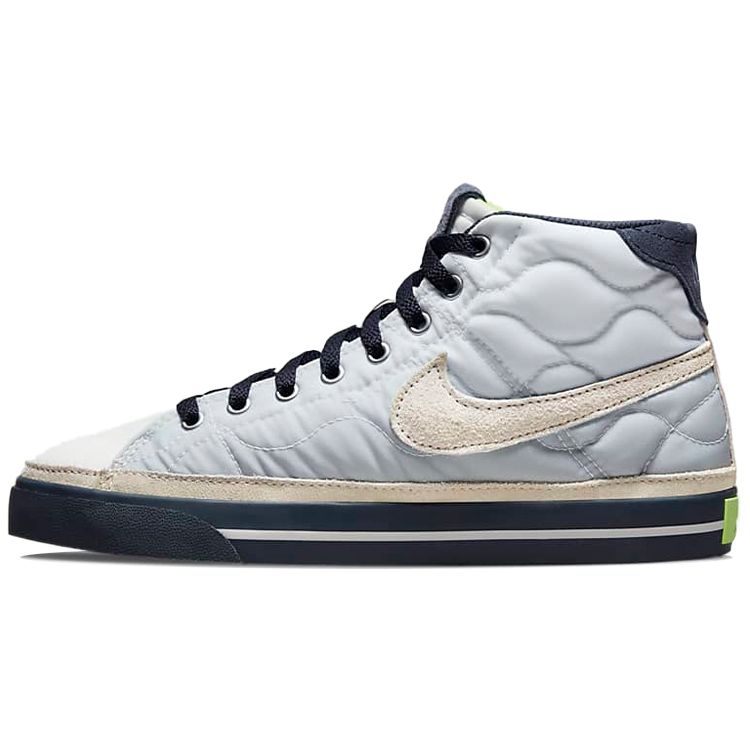 Nike Court Legacy Mid Non-Slip Durable High-Top Skate Shoes Women Sneakers Blue White DO2340-914