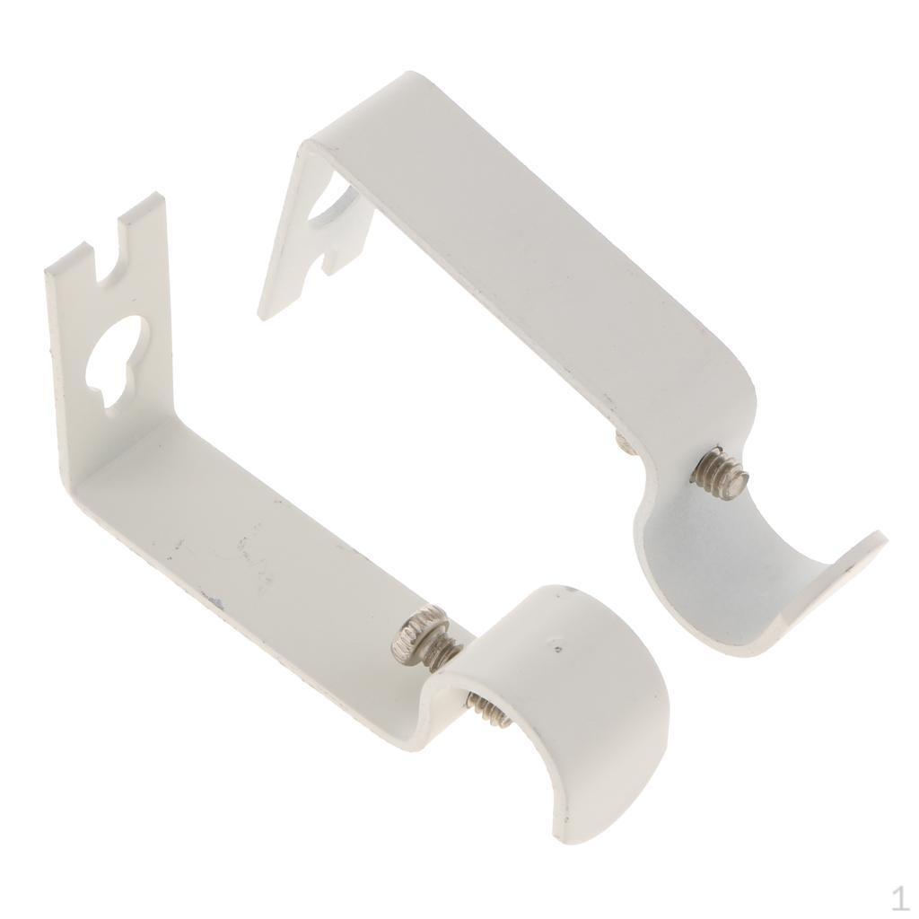 2 Adjustable Curtain Rod Holder for Bedroom
