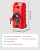 VEVOR Fuel Caddy, 15 Gallon, Portable Fuel Tank with Gravity & Hand Pump Modes, Fuel Tank Container with Wheels