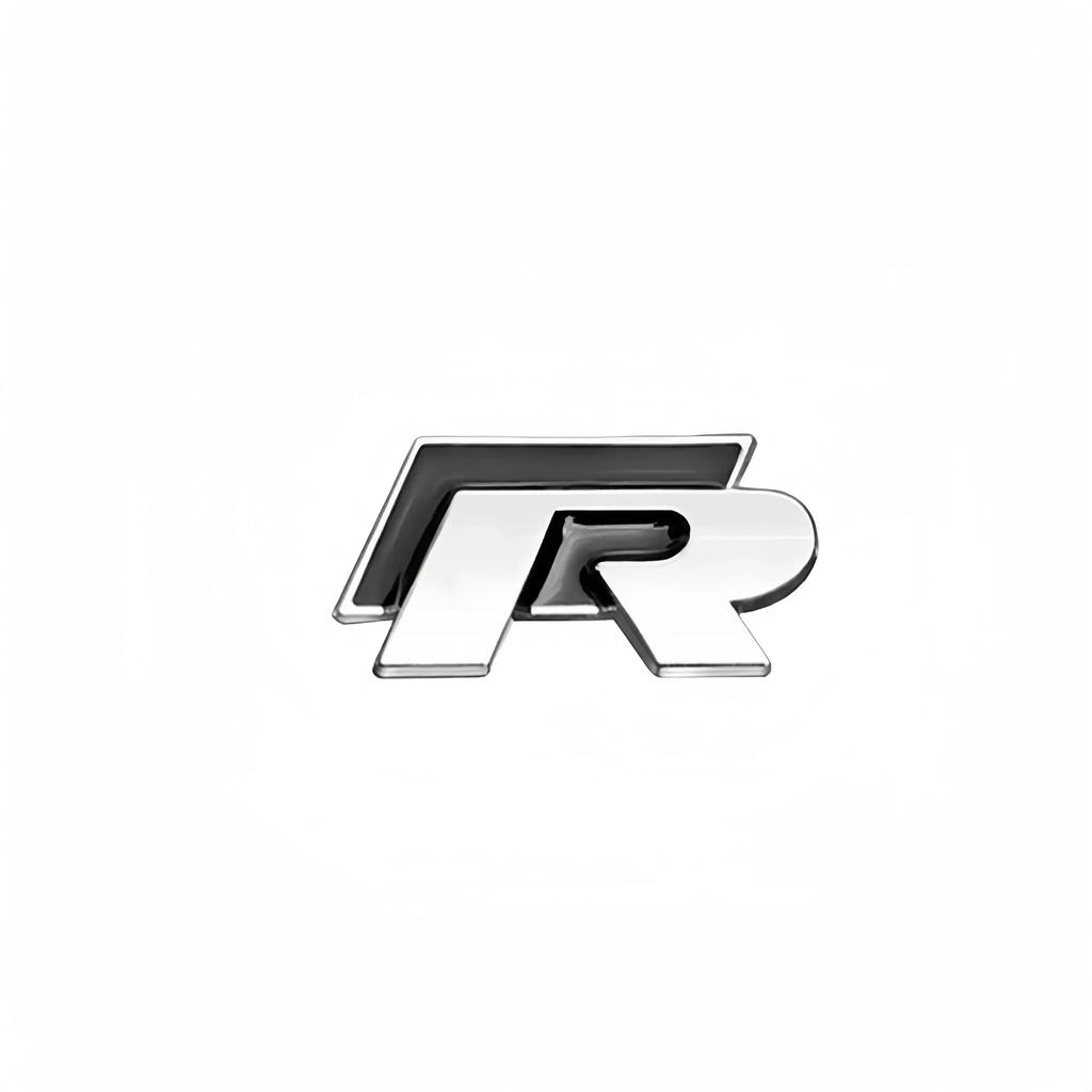 For VW 2025 Hot 1Pcs Metal Car Side Body Trunk Rline R Emblem Sticker For Volkswagen VW Golf 4 5 6 7 Bora MK7 Beetle Touran Tigu