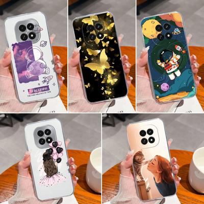 Populární pouzdro Astronaut pro Oppo A40m V60s Note 60 A3 A60 F27 Realme 12 13 Reno12 F Narzo N61 Protiskluzové průhledné silikonové roztomilé dívčí kryty pro OPPO Capa