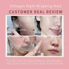 Maschera Notturna Avvolgente al Collagene Maschera Viso Idratante & Lifting Peel-Off Con Ceramidi, Acido Ialuronico, Glicerina 75ml