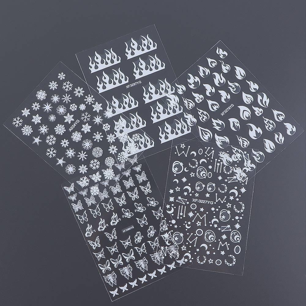 

Вечерние DIY флуоресцентные наклейки для ногтей самоклеящиеся наклейки для маникюра на Хэллоуин