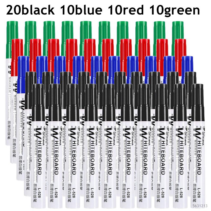 4-100Pcs Erasable Whiteboard Marker Pen Blackboard Marker Teaching Chalk for Glass Office School Stationery White Board Marker