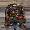 Women's Casual Comfortable Round Neck Long Sleeve Baseball Print Top Sweatshirt