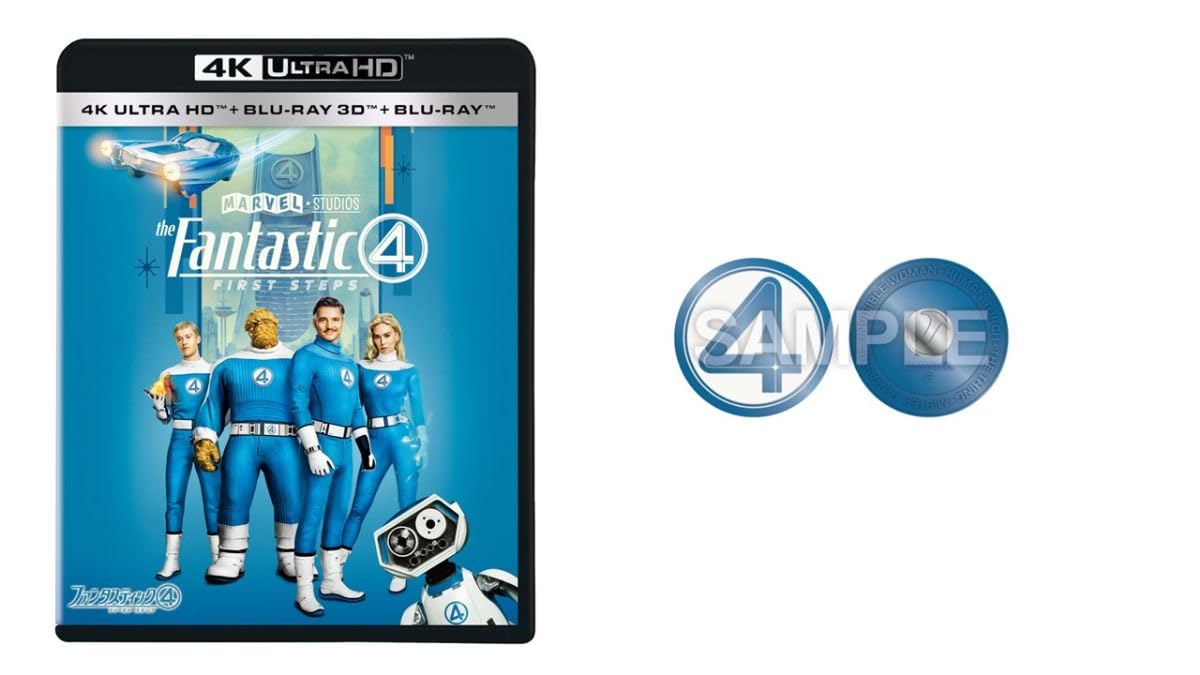 

[Ексклюзивно для Amazon.co.jp] Фантастична четвірка: Перший Крок 4K UHD + 3D + Blu-ray Набір з Колекцією Значків [Blu-ray]