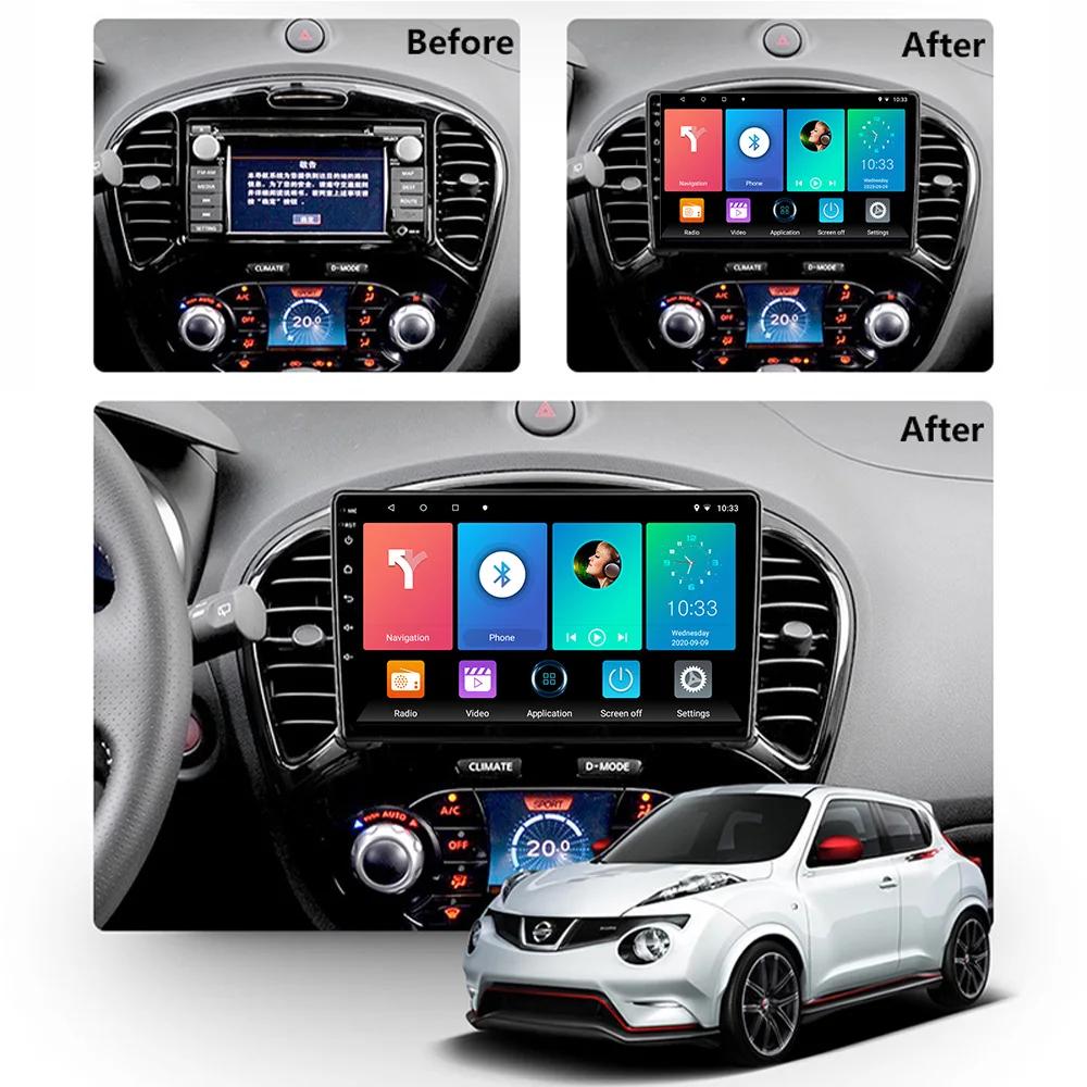 4G WIFI Car Radio Android 12 For Nissan Juke YF15 2010-2014 Multimedia Video Player BT Carplay GPS Navigation Head Unit No DVD