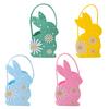 Handmade Felt Easter Bunny Basket Perfect for Fun Holiday Celebrations